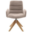 ARMLEHNSTUHL  in Cord  - Taupe/Naturfarben, Design, Holz/Textil (61/88/66cm) - Dieter Knoll
