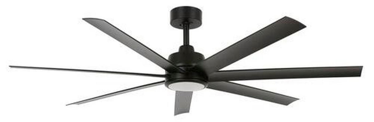 DECKENVENTILATOR - Schwarz, Design, Kunststoff/Metall (142/27cm)