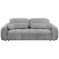 SCHLAFSOFA in Webstoff Grau  - Schwarz/Grau, Design, Kunststoff/Textil (256/76/112cm) - MID.YOU