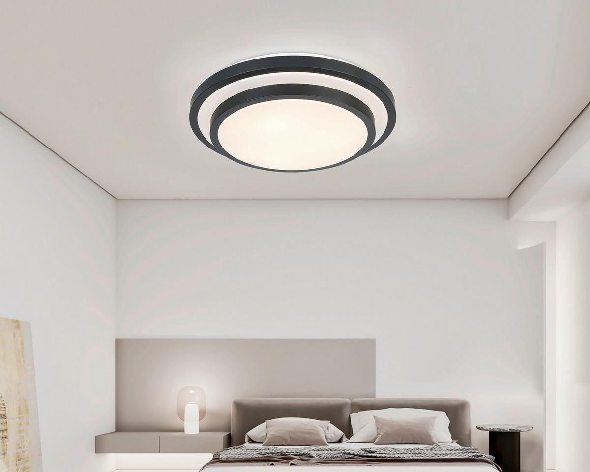 SVJETILJKA STROPNA  - bijela/crna, Basics, metal/plastika (49/10,5cm) - Boxxx