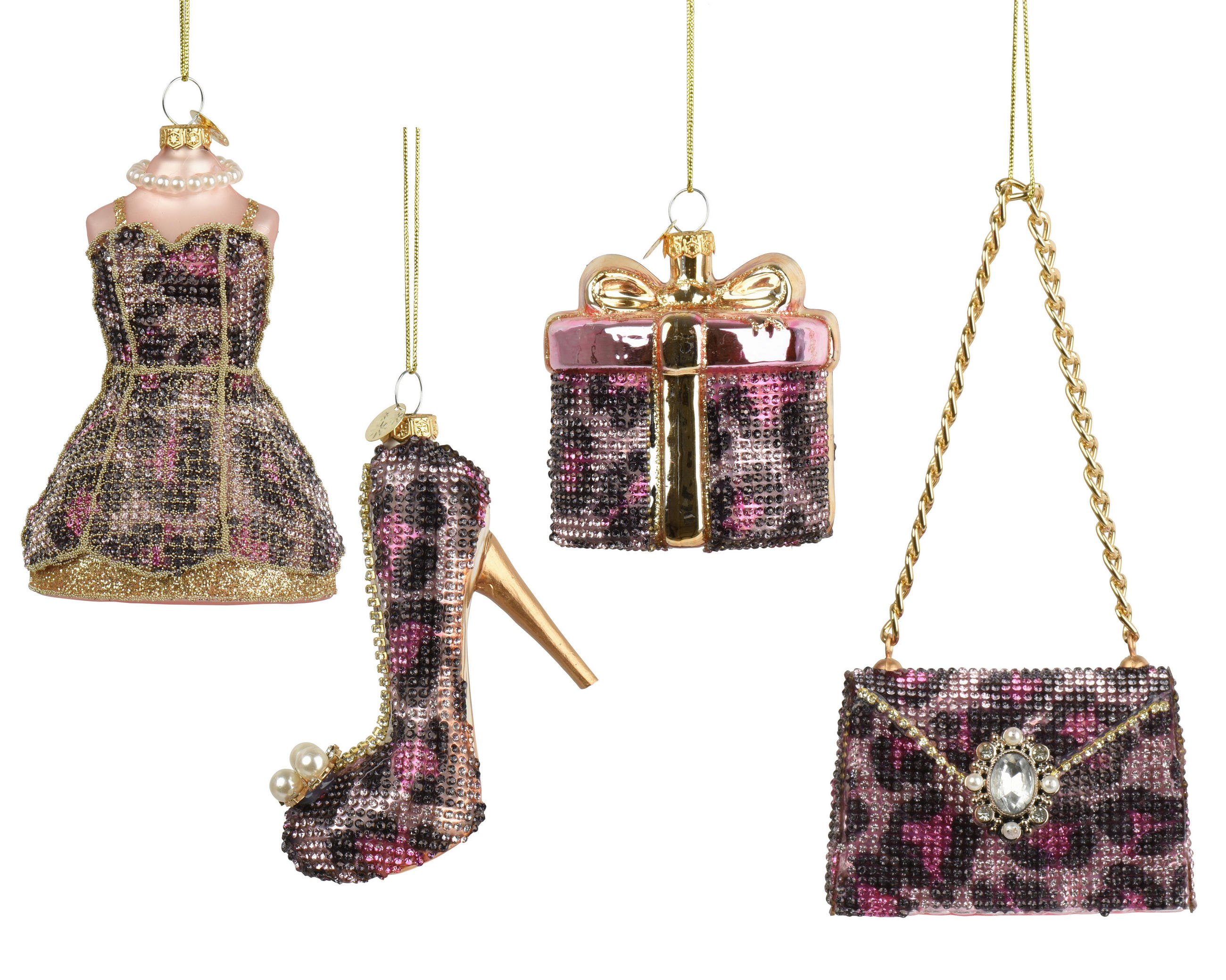 CHRISTBAUMKUGEL  - Multicolor, Basics, Glas (8.4/4.3/10.7cm)