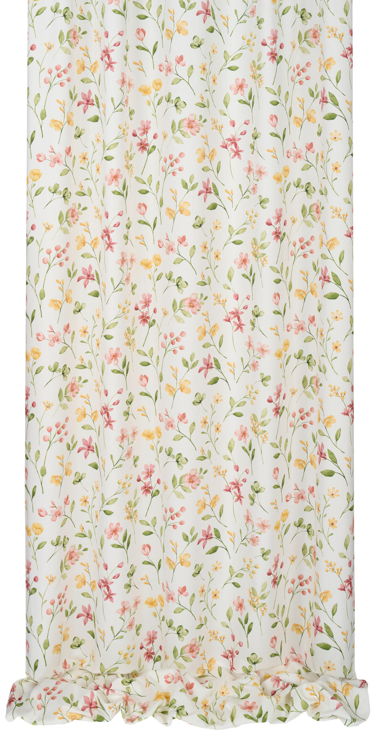 VORHANGSTOFF per lfm blickdicht  - Rot/Hellgelb, KONVENTIONELL, Textil - Landscape