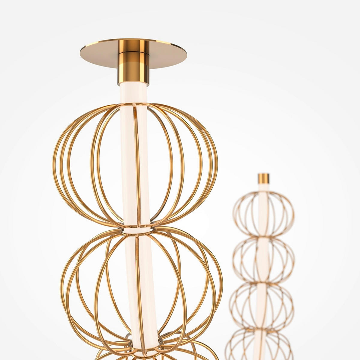 PENDELLEUCHTE 153,7/32/84 cm   - Goldfarben, MODERN, Metall (153,7/32/84cm) - MAYTONI