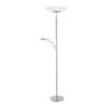 LED-STEHLEUCHTE 60/50/181 cm    - Silberfarben, Basics, Glas/Kunststoff (60/50/181cm) - Paul Neuhaus