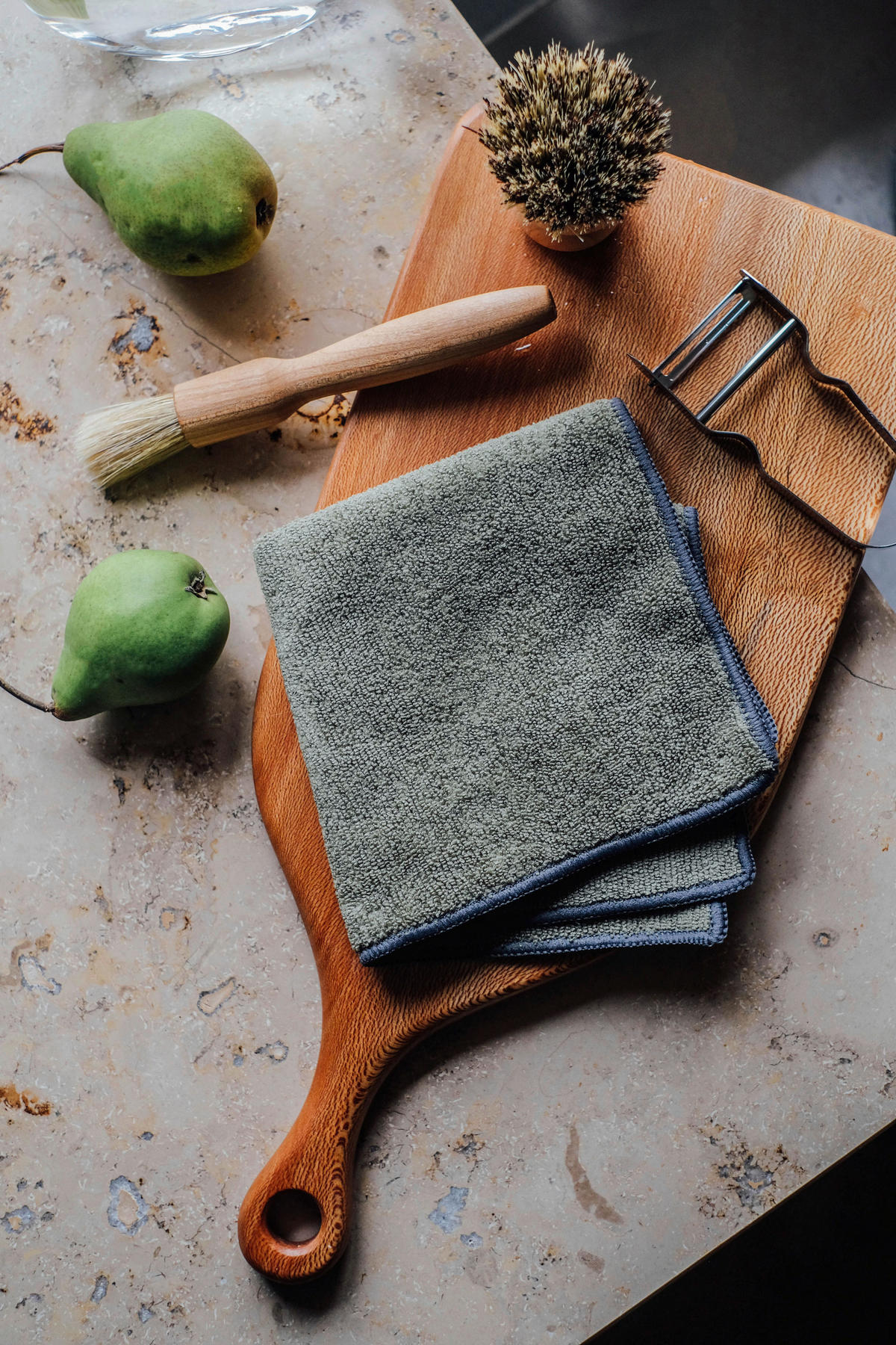 SPÜLTUCH - Grün, Basics, Textil - Vossen