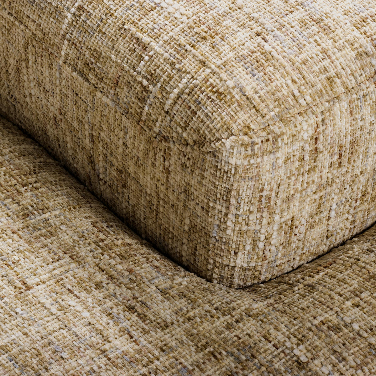 ECKSOFA PORTLAND in Struktur Hellbraun Kopfteilverstellung  187/295 cm  - Chromfarben/Hellbraun, Design, Holz/Textil (187/295cm) - Livetastic