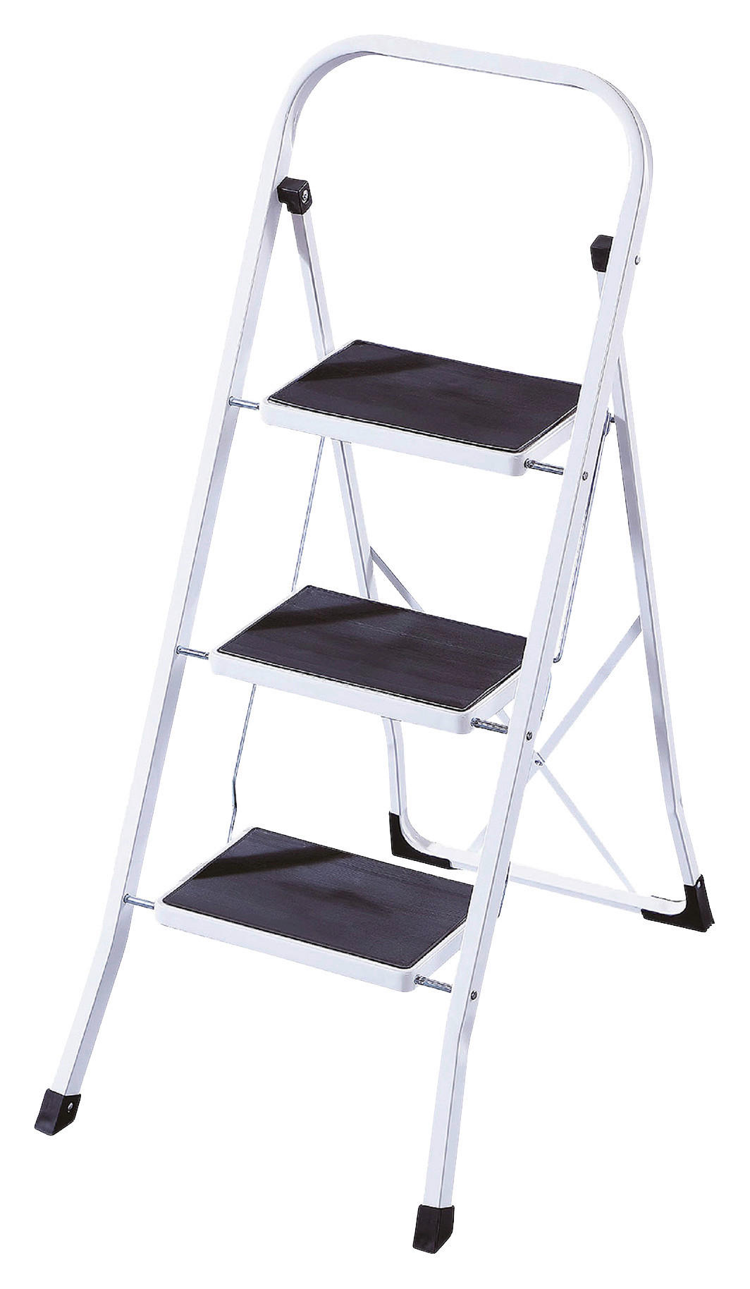 ÖSSZECSUKHATÓ FELLÉPŐ - fekete/fehér, Basics, fém (116/47/15cm)