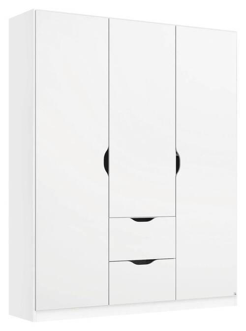 KLEIDERSCHRANK 3-türig Weiß  - Weiß, KONVENTIONELL, Holzwerkstoff (136/197/54cm) - Xora