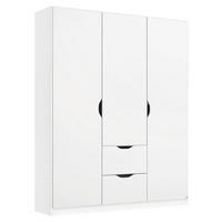 KLEIDERSCHRANK in Weiss  - Weiss, Konventionell, Holzwerkstoff (136/197/54cm) - home24