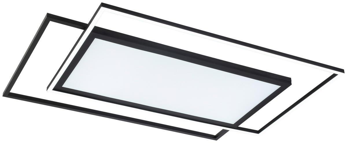 LED-PANEEL 80,8/52,8/6 cm  - Schwarz, Trend, Kunststoff/Metall (80,8/52,8/6cm) - Novel