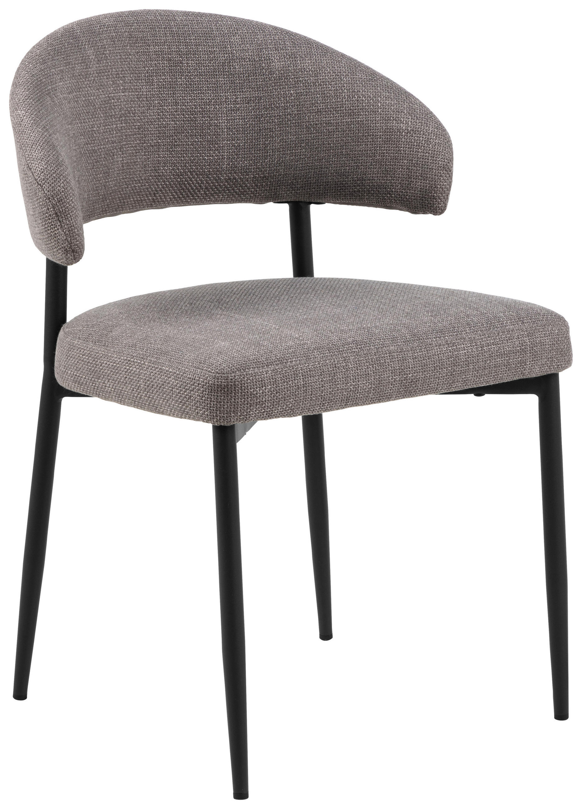 STOLICA  smeđa, svijetlo siva  tekstil      - svijetlo siva/smeđa, Trend, tekstil/metal (56/77/55cm) - MID.YOU