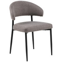 STOLICA  smeđa, svijetlo siva  tekstil      - svijetlo siva/smeđa, Trend, tekstil/metal (56/77/55cm) - MID.YOU