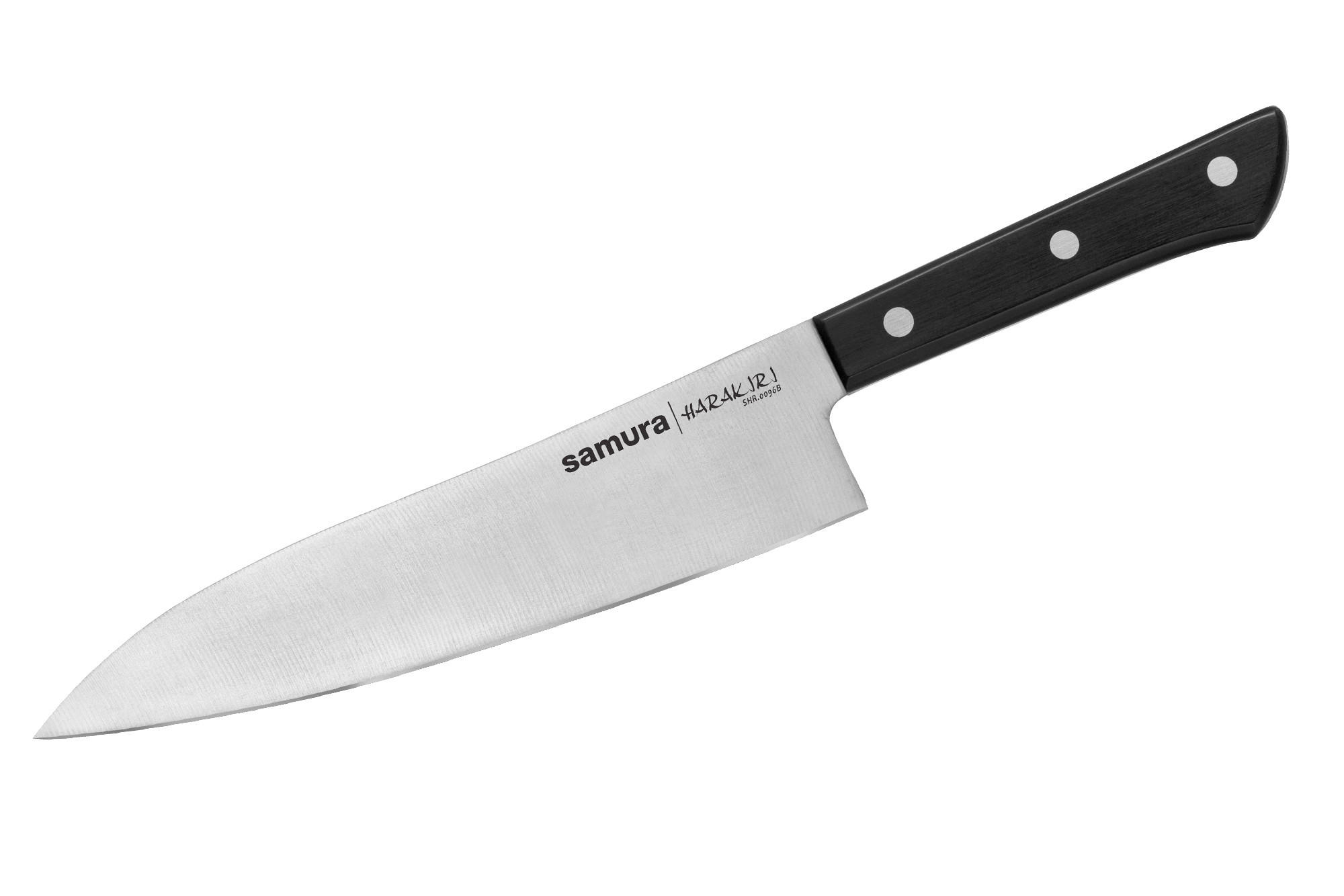 NOŽ SANTOKU  Harakiri 30/5/1.5 cm            - črna, Basics, umetna masa (30/5/1.5cm) - Samura
