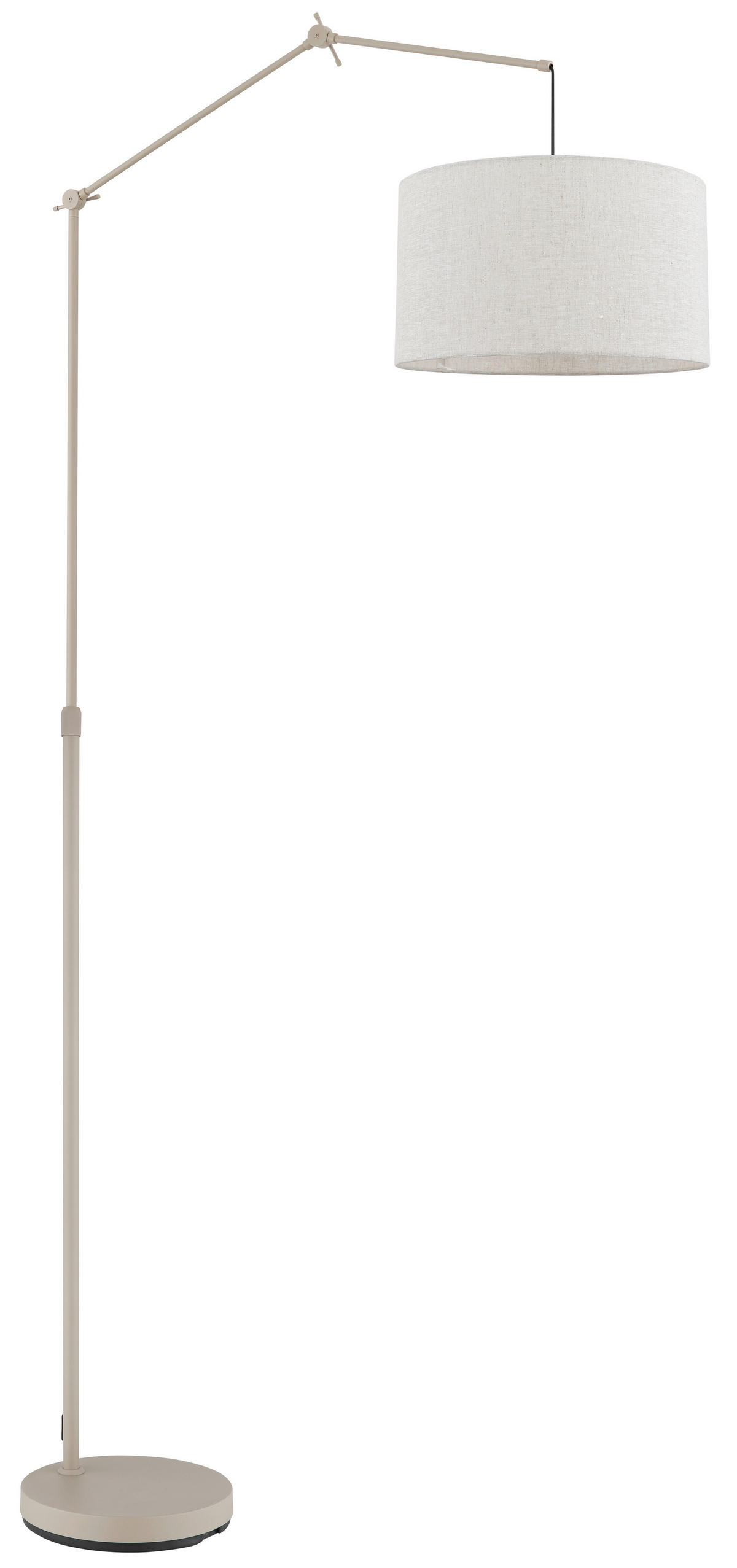 STEHLEUCHTE Rom 112/40/200 cm  - Sandfarben/Beige, Design, Kunststoff/Textil (112/40/200cm) - Globo