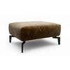 HOCKER in Textil Braun  - Schwarz/Braun, Design, Textil/Metall (90/70/46cm) - SENSOO