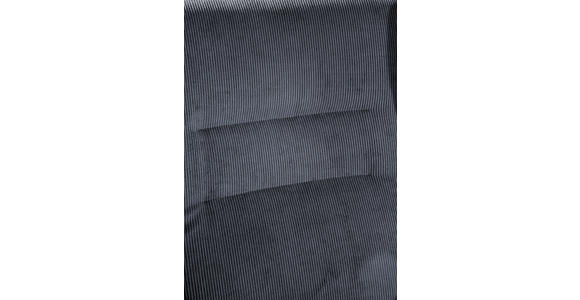 OHRENSESSEL in Cord Anthrazit  - Anthrazit/Schwarz, Design, Holz/Textil (70/104/90cm) - Carryhome