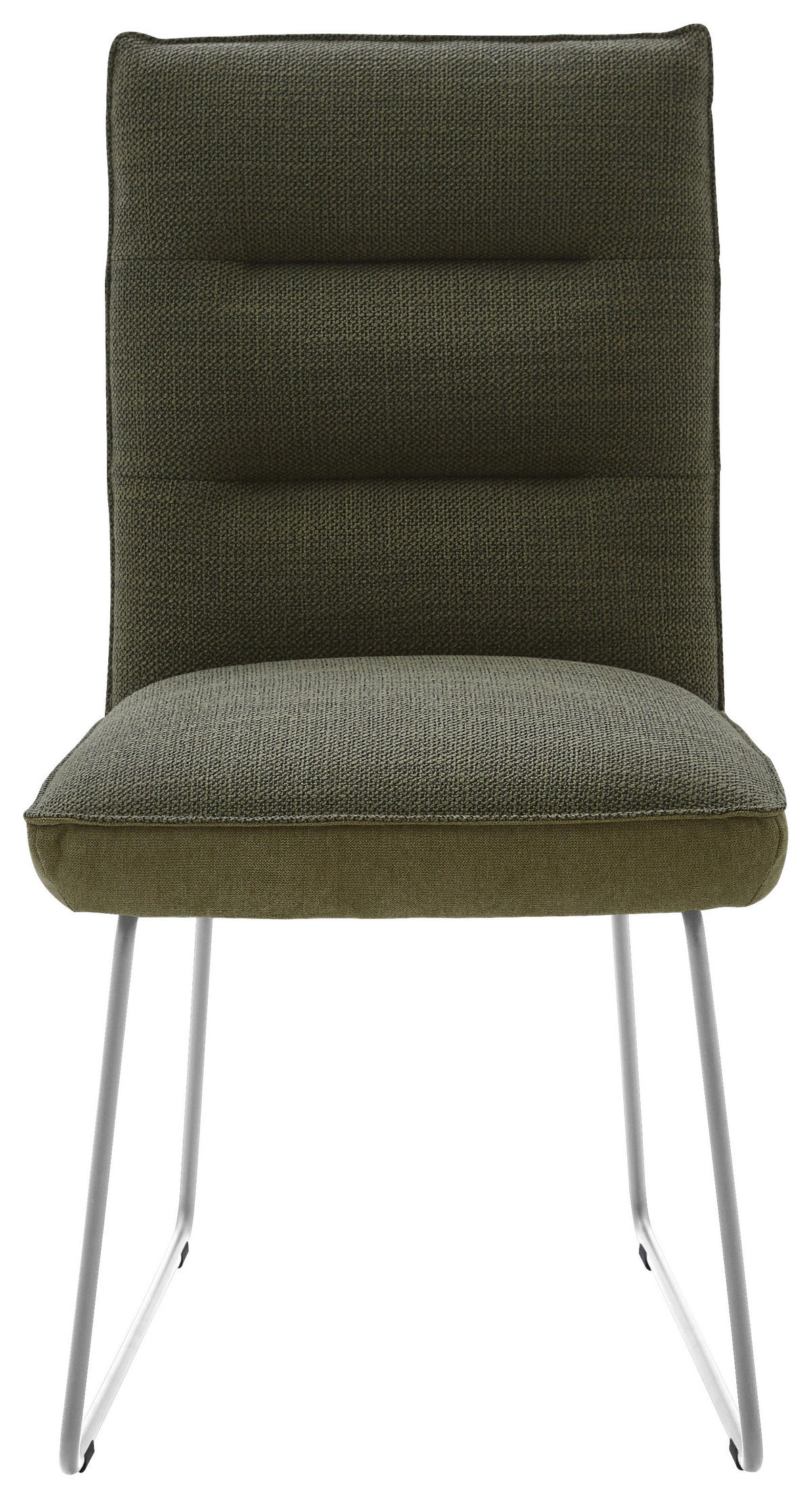 STUHL  in Stahl Flachgewebe  - Edelstahlfarben/Grün, Design, Textil/Metall (49/93/59cm) - Dieter Knoll