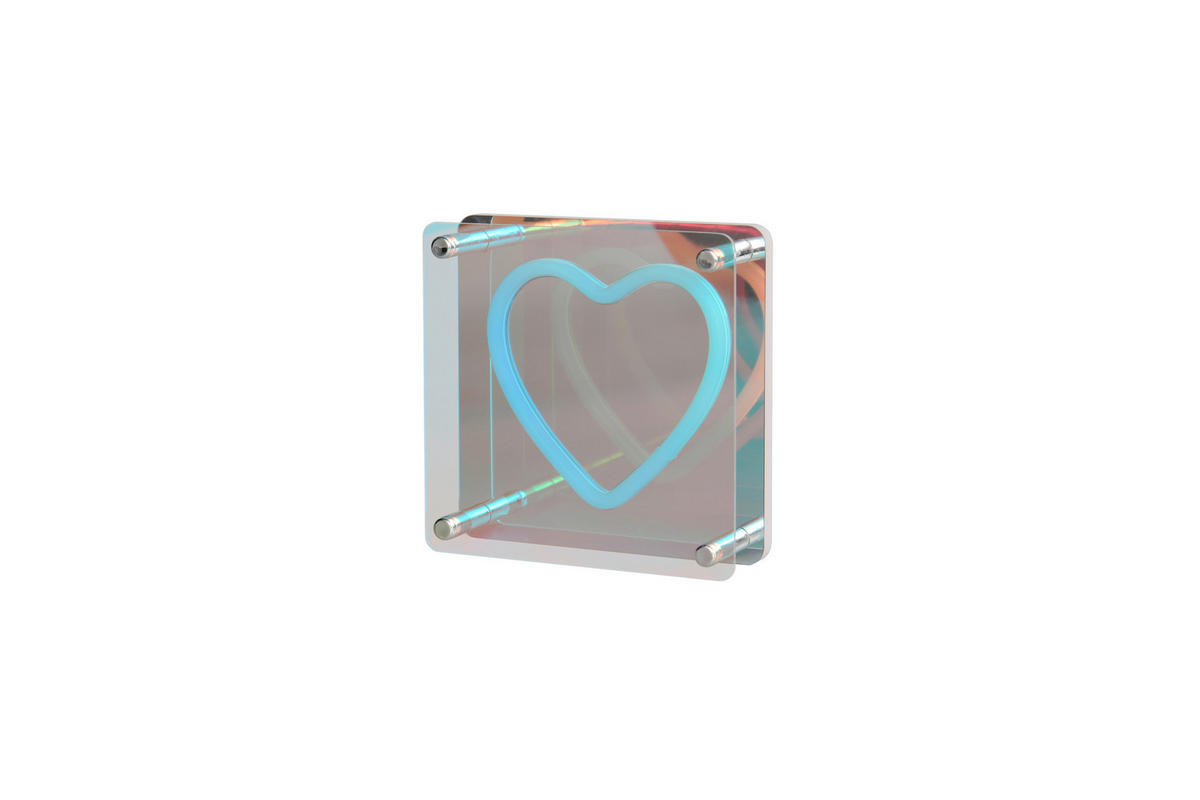 LED-TISCHLEUCHTE Querido  - Transparent/Weiß, LIFESTYLE, Kunststoff (14,5/14,5/5cm)