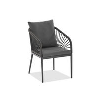 GARTENSESSEL - Dunkelgrau/Anthrazit, Design, Textil/Metall (56/87/63cm)