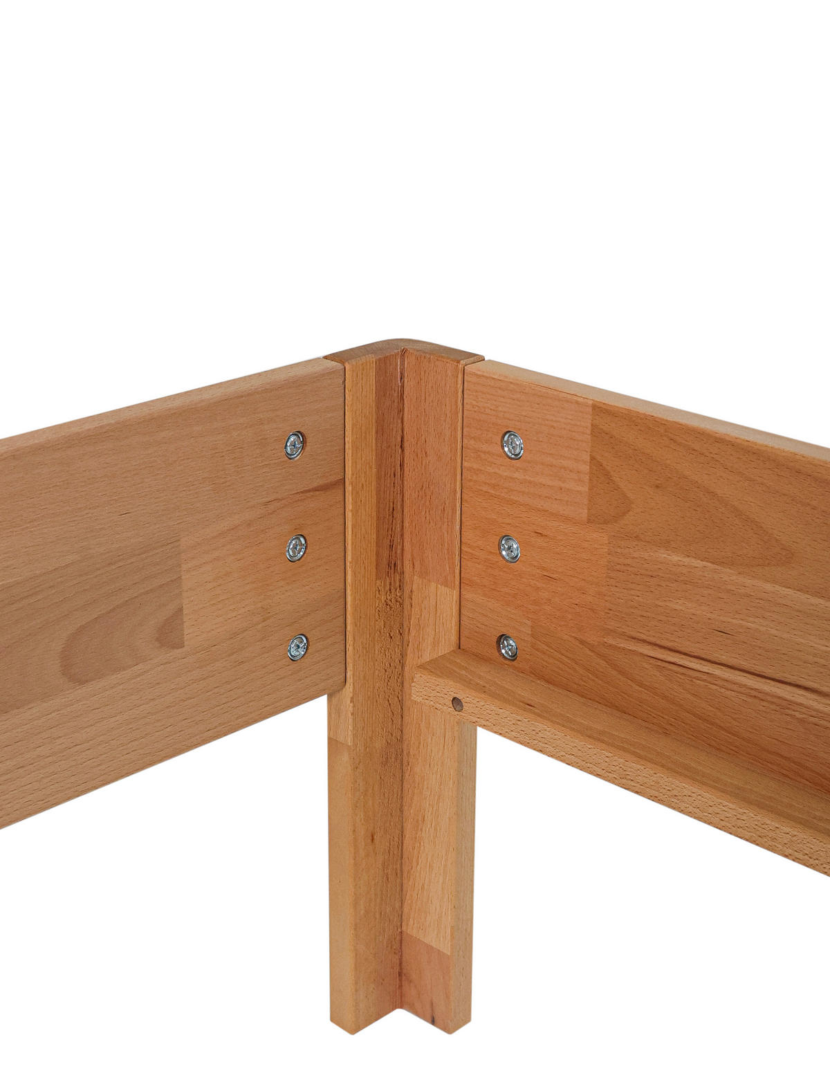 BETT 180/200 cm  Kernbuche   - Kernbuche, Natur, Holz (180/200cm) - P & B