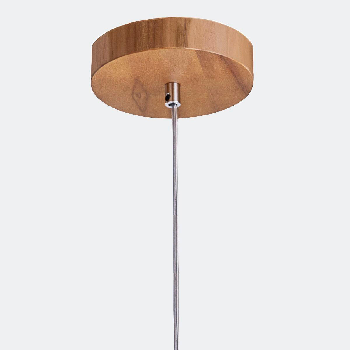 HÄNGELEUCHTE 52,4/19,5 cm    - Eichefarben, Natur, Holz/Metall (52,4/19,5cm) - Elstead Lighting