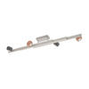LED-DECKENLEUCHTE Cannon 133,5/17/29 cm   - Aprikose/Anthrazit, KONVENTIONELL, Metall (133,5/17/29cm) - Musterring