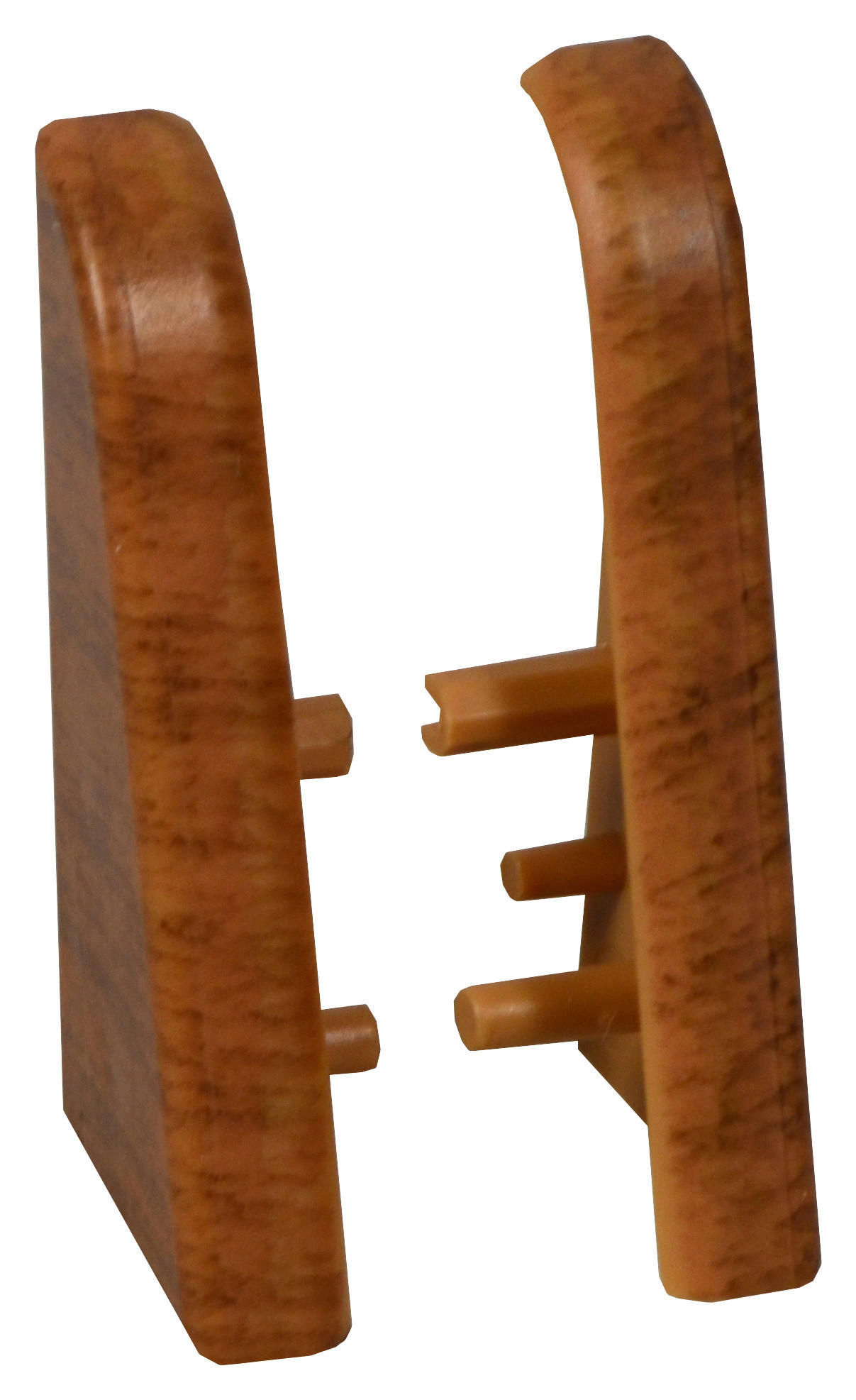 SOCKELLEISTENENDSTÜCK Nussbaumfarben  - Nussbaumfarben, Basics, Kunststoff (-/2,01/3,96cm) - Homeware