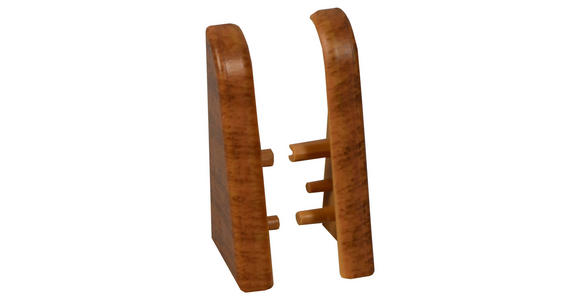 SOCKELLEISTENENDSTÜCK Nussbaumfarben  - Nussbaumfarben, Basics, Kunststoff (-/2,01/3,96cm) - Homeware