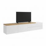 LOWBOARD  240/44/35 cm 2 Schublade(n) hängend  - Eichefarben/Weiß, KONVENTIONELL, Holz/Holzwerkstoff (240/44/35cm) - Xora
