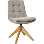 STUHL  in Cord Textil  - Sandfarben/Eichefarben, Design, Holz/Textil (50/90/69cm) - Johann Jakob