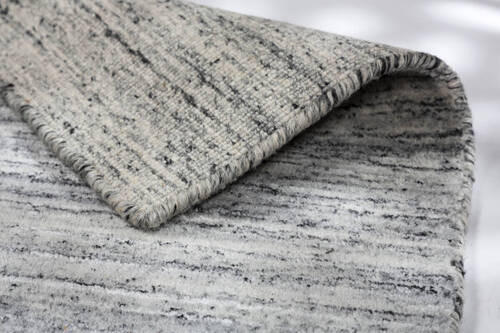 HANDWEBTEPPICH 140/200 cm Anthrazit, Weiß  - Anthrazit/Weiß, KONVENTIONELL, Textil (140/200cm)