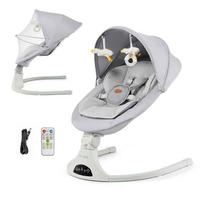 LJULJAČKA ZA BEBE   - svijetlo siva, Basics, metal/tekstil (46-55/46-60/68cm) - kinderkraft