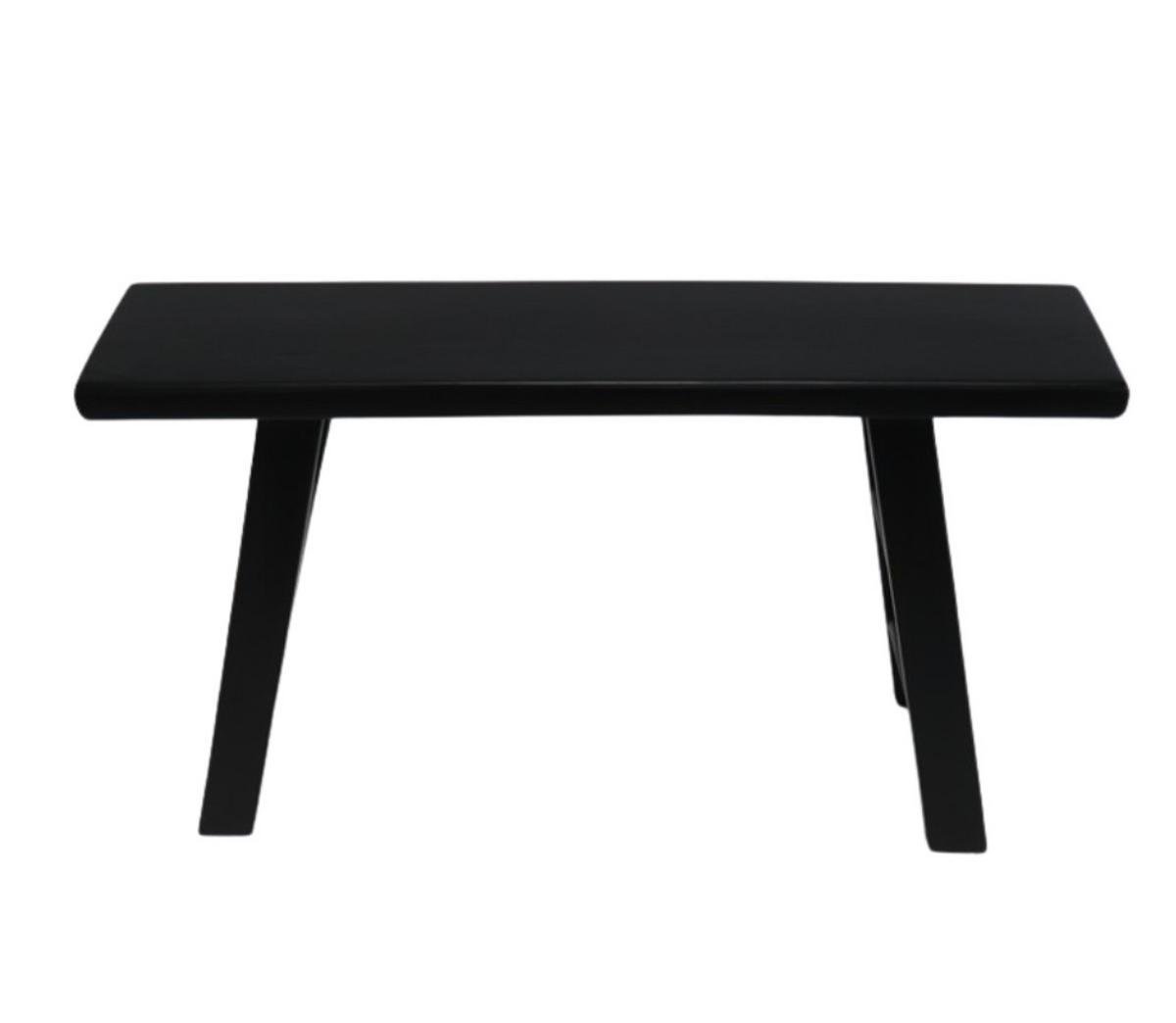 TABURETOVÁ LAVICE, dřevo, 90/50/25 cm - černá, Design, dřevo (90/50/25cm) - Livetastic