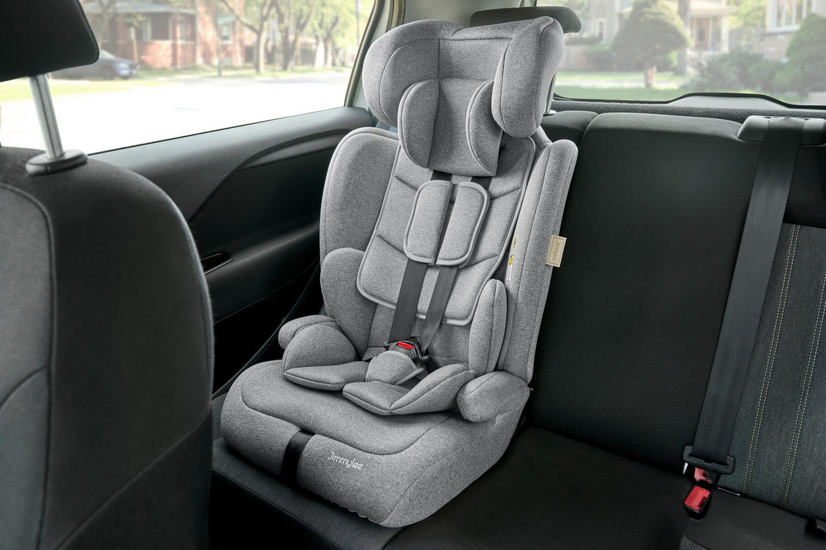 KINDERAUTOSITZ  - Grau, Basics, Kunststoff/Textil (44/48/73cm) - Jimmylee