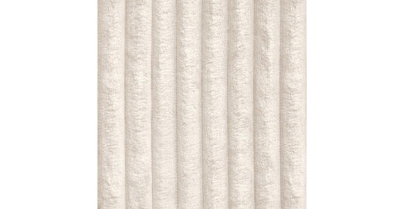 ECKSOFA Creme Cord Zierkissen, Rückenkissen, Schlaffunktion, Rücken echt  - Creme/Schwarz, MODERN, Kunststoff/Textil (153/350cm) - Xora