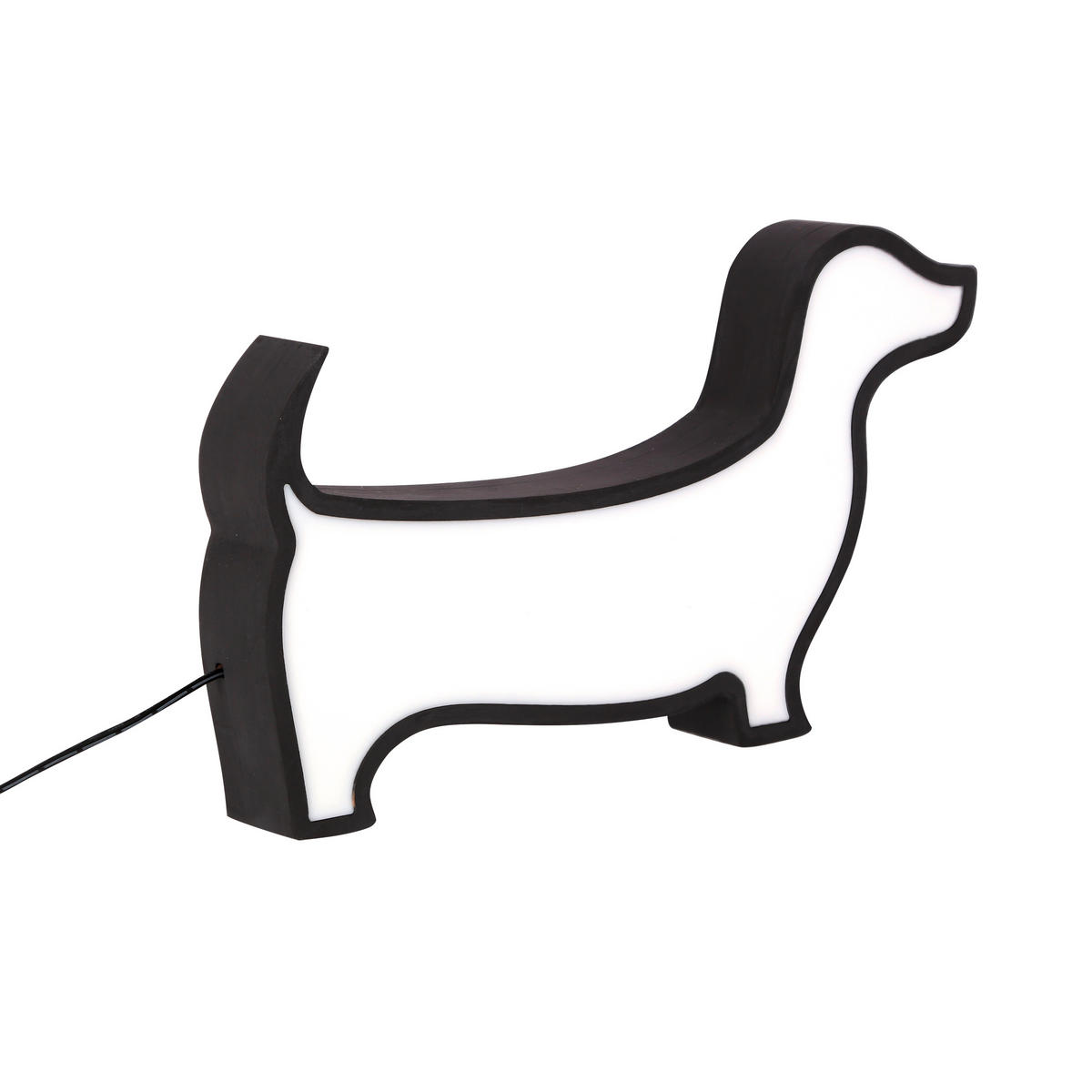 BORDSLAMPA FÖR BARN - svart, Basics, trämaterial/plast (32/3.5/18cm)