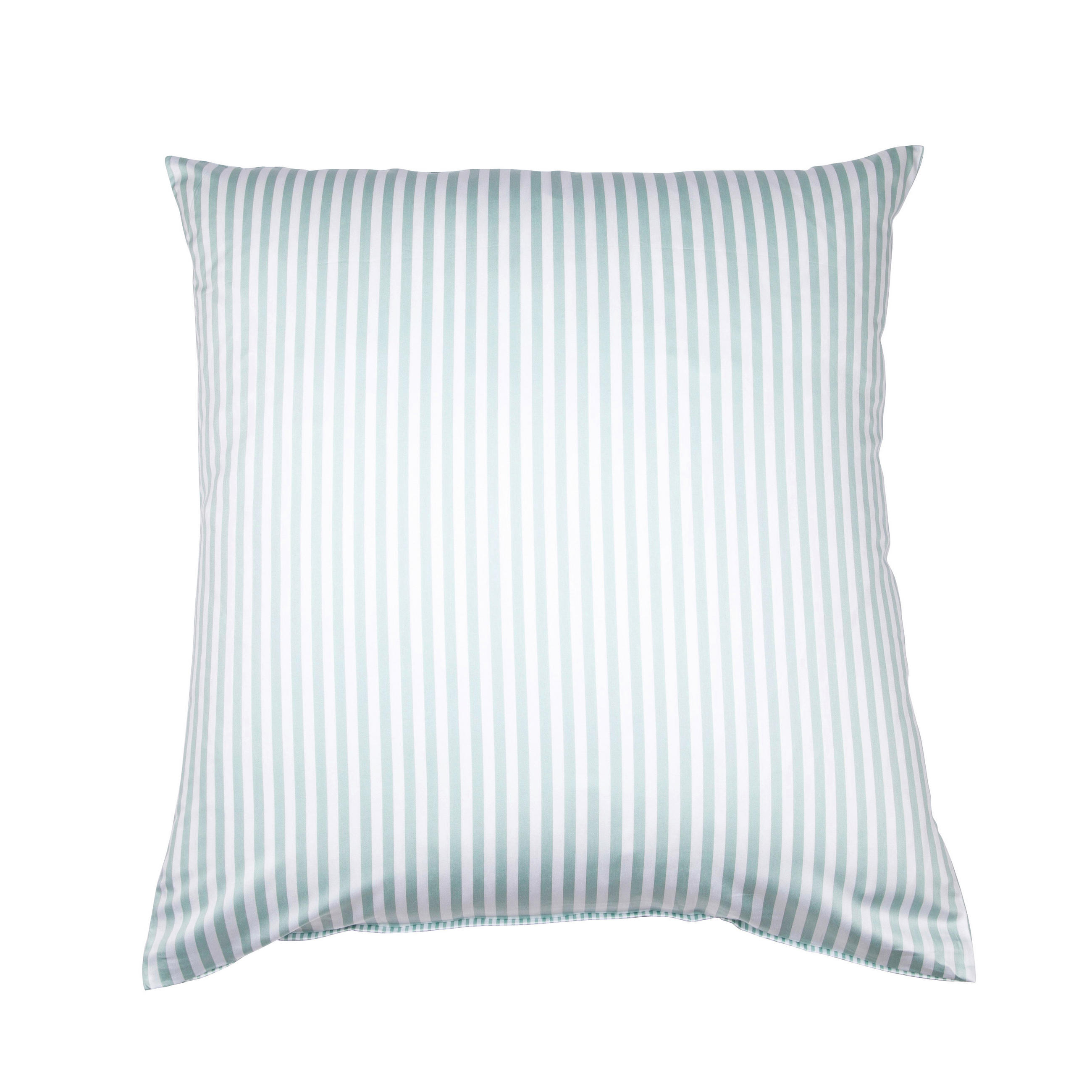 KISSENBEZUG Giorgio 80/80 cm  - Weiß/Hellgrün, KONVENTIONELL, Textil (80/80cm) - Janine