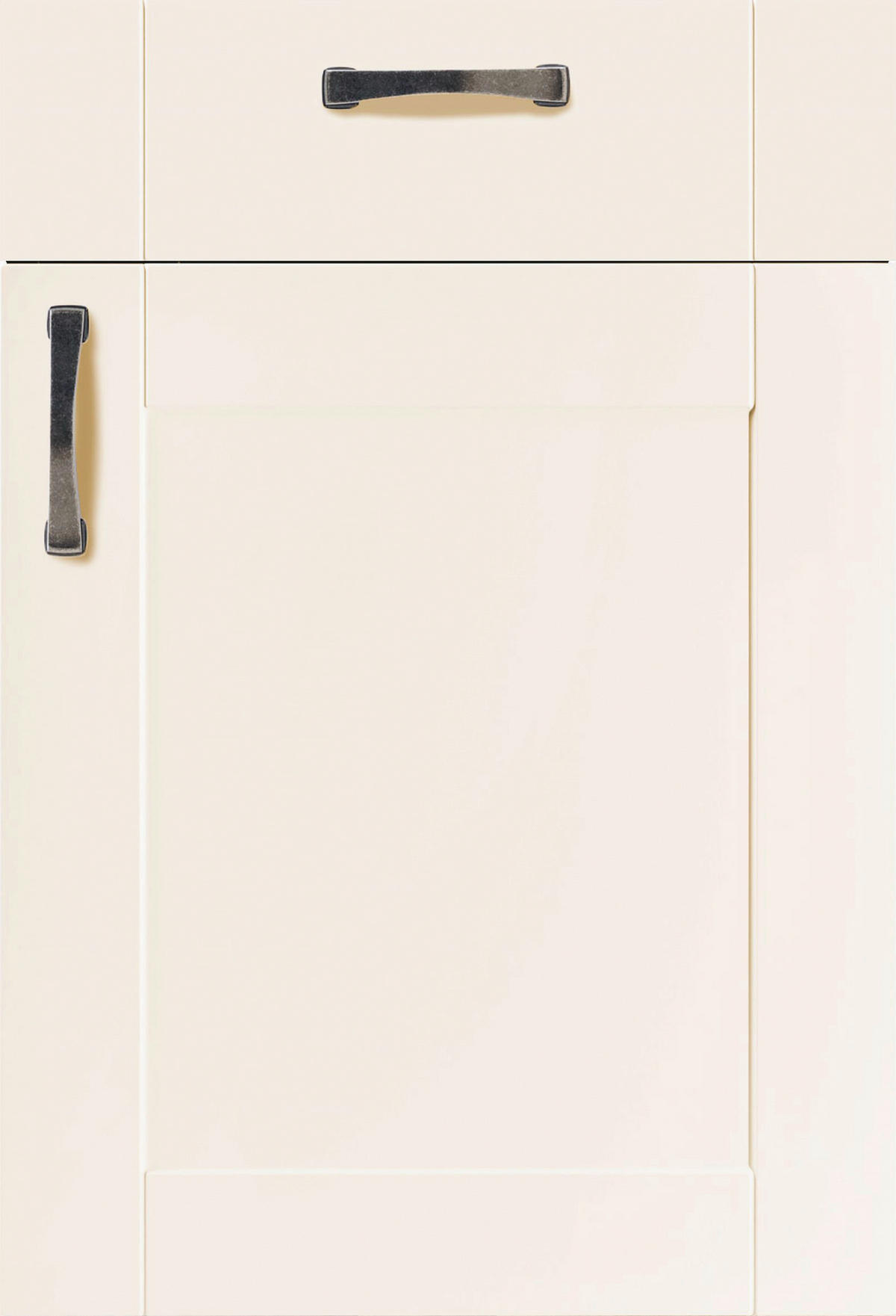 ECKKÜCHE 163/285 cm  in Magnolie  - Dunkelgrau/Magnolie, ROMANTIK / LANDHAUS, Holzwerkstoff/Metall (163/285cm) - Xora
