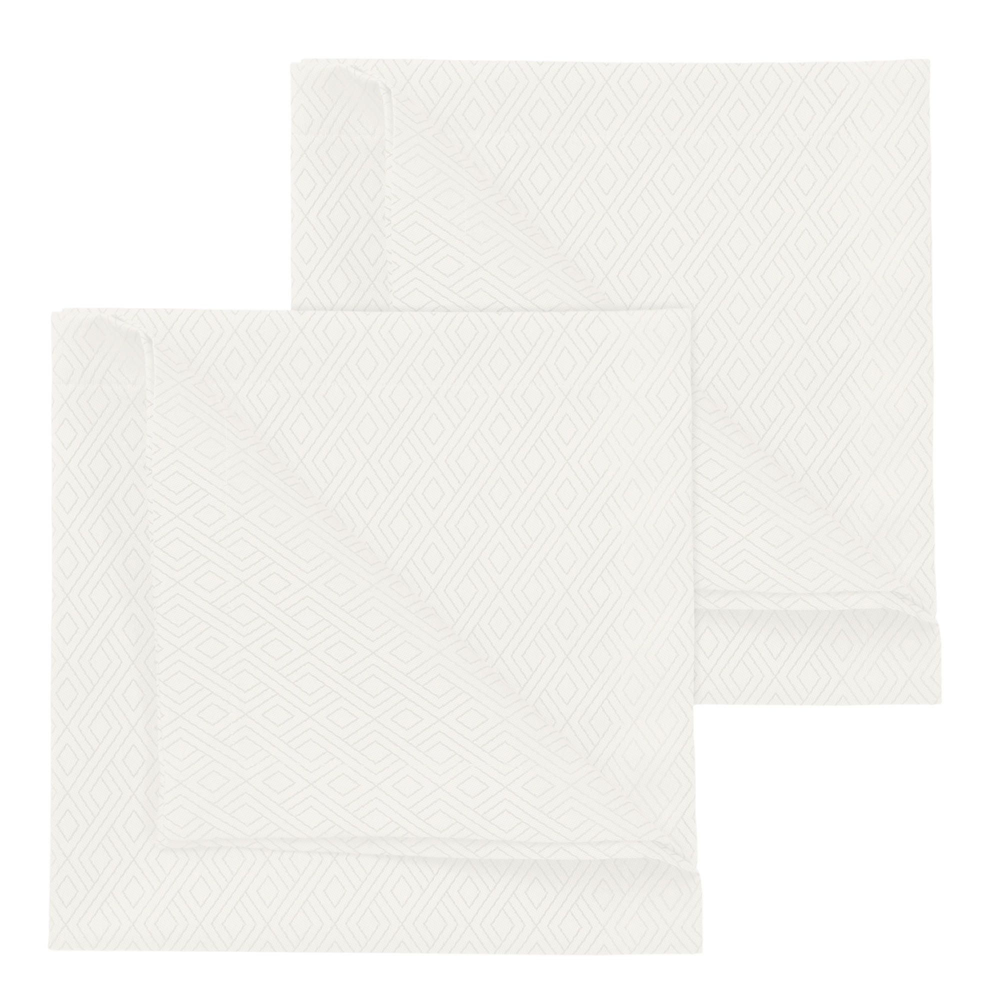 SERVIETTE 2ER SET 50/50 cm   - Weiß, Basics, Textil (50/50cm) - Curt Bauer