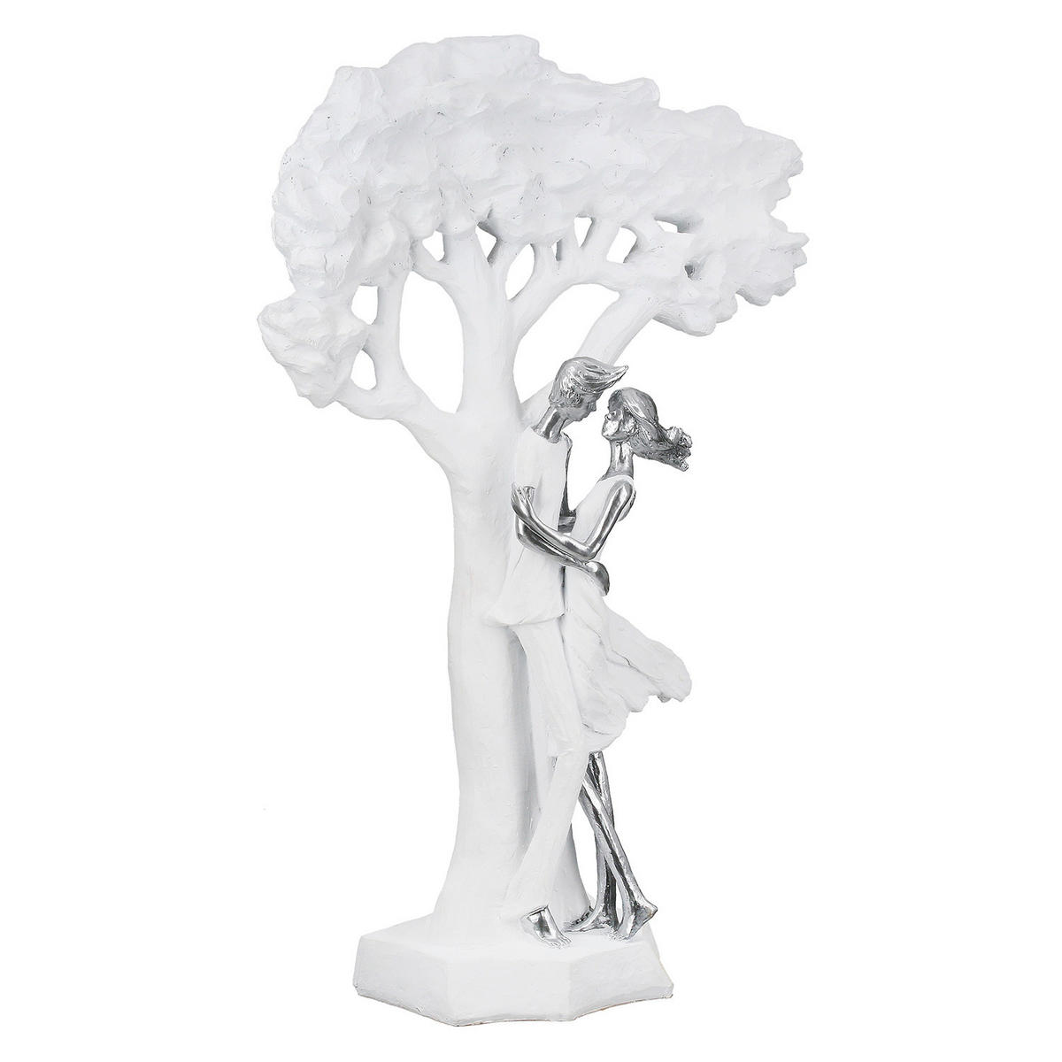 SKULPTUR - Weiß, LIFESTYLE, Kunststoff (32/44/13cm)