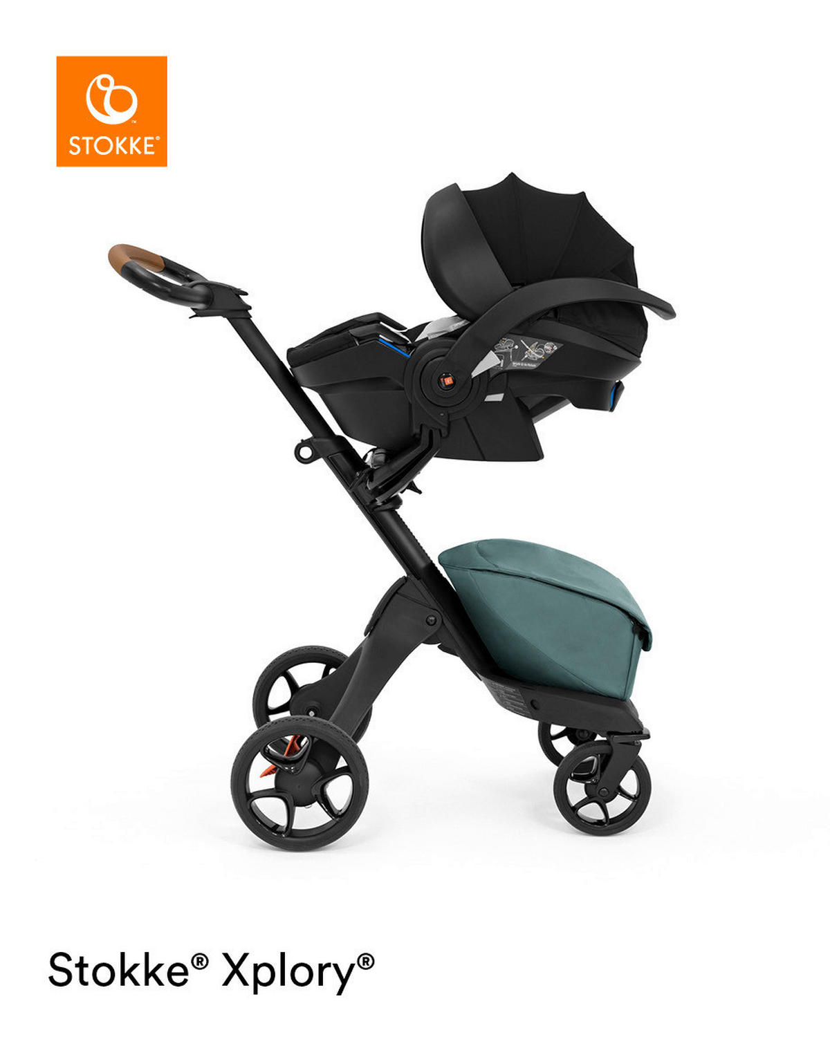 DEČJA KOLICA  Xplory X  - crna/petrolej plava, Osnovno, tekstil/metal (56/131/100,5cm) - Stokke