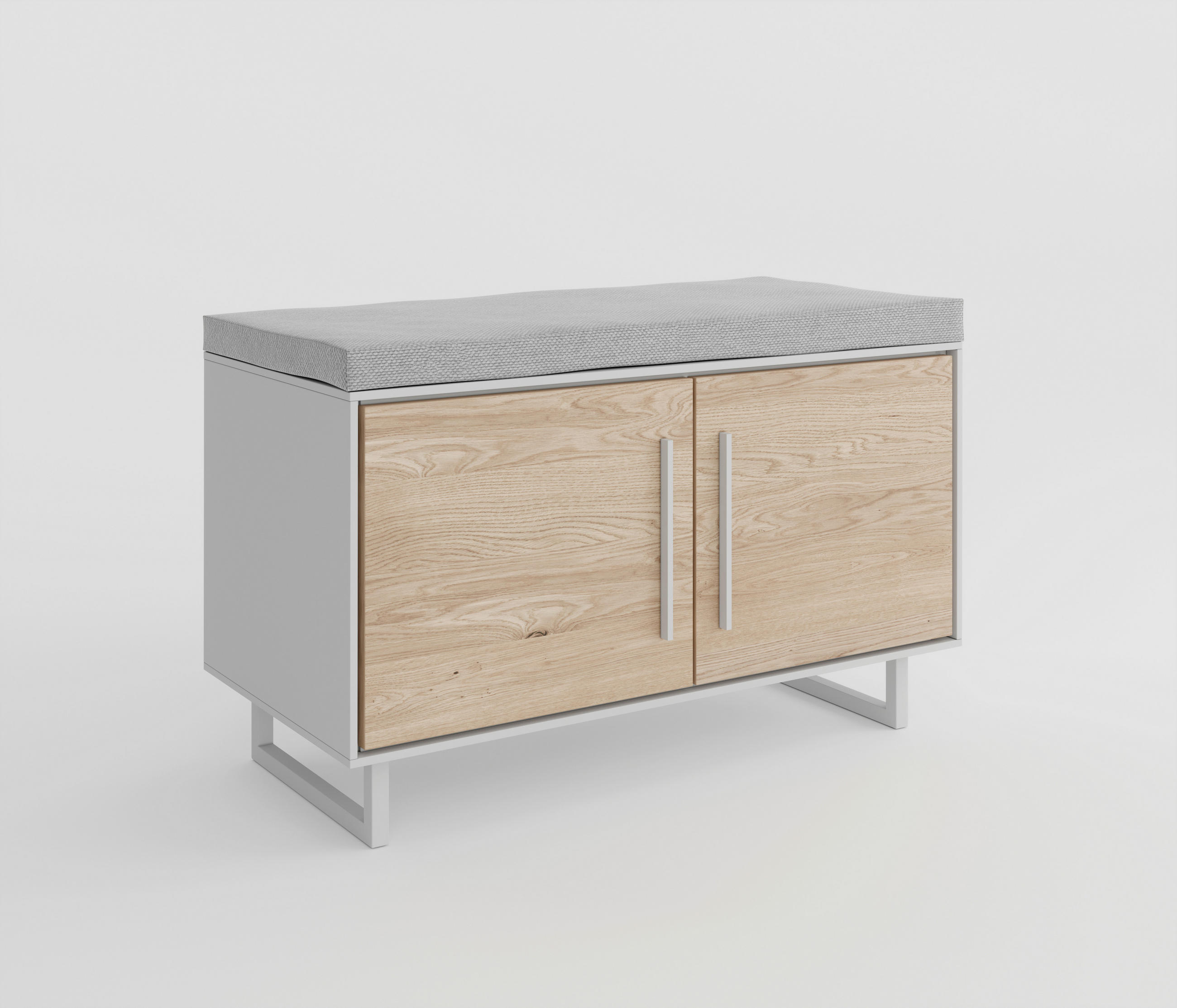GARDEROBENBANK - Kaschmir/Eiche Bianco, Design, Holz/Holzwerkstoff (82/52/40cm) - Livetastic