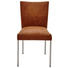 STUHL Edelstahlfarben, Hellbraun - Hellbraun/Edelstahlfarben, Design, Textil/Metall (48/90,5/63cm) - Dieter Knoll