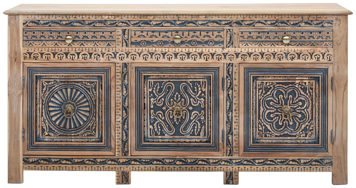 SIDEBOARD  190/95/40 cm 3 Schublade(n)  - Goldfarben/Naturfarben, LIFESTYLE, Holz/Holzwerkstoff (190/95/40cm) - Landscape