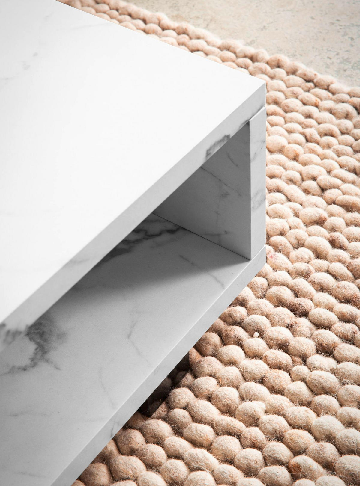 COUCHTISCH in Holzwerkstoff 100/50/25 cm   - Weiss/Schwarz, Design, Holzwerkstoff/Kunststoff (100/50/25cm) - Livetastic