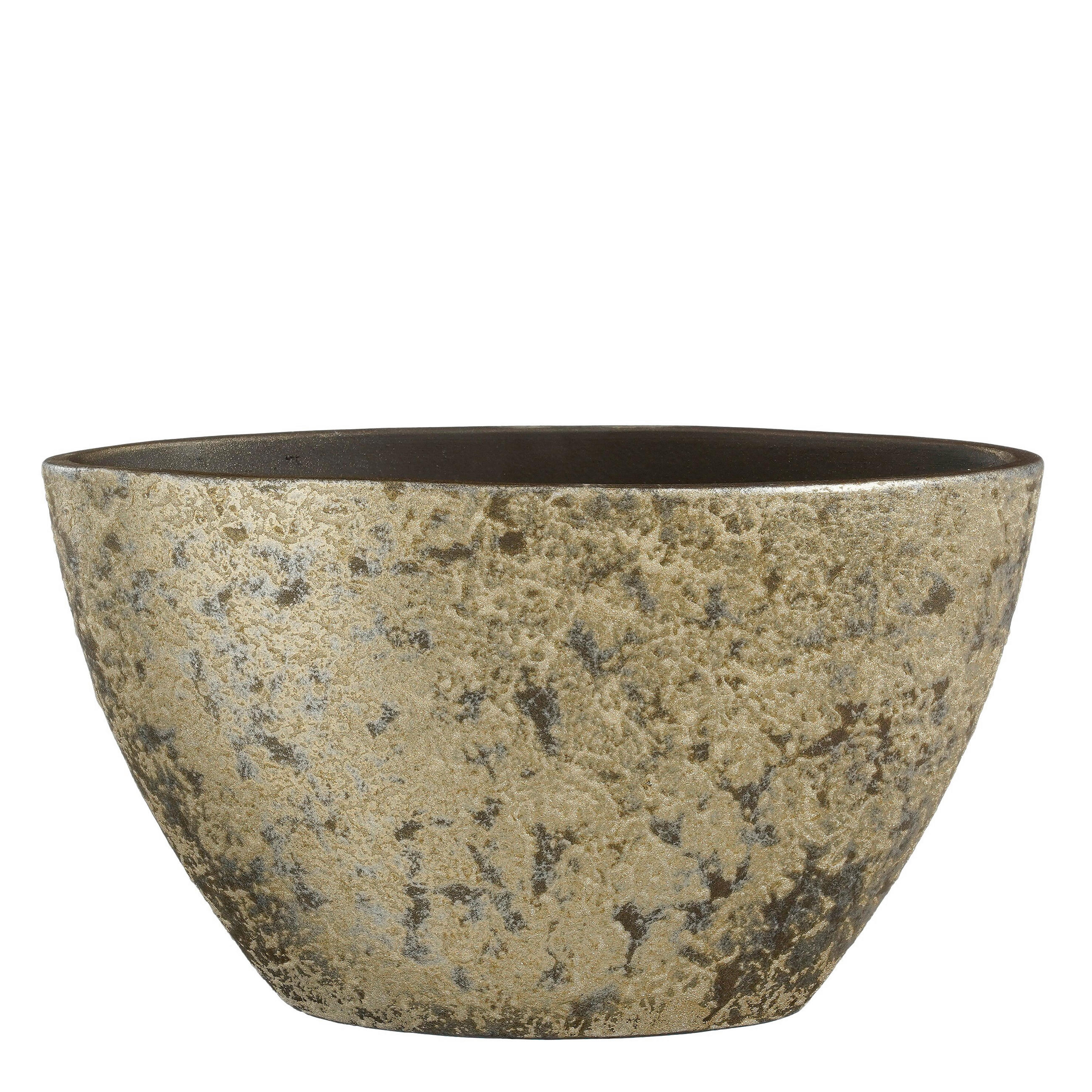 KVETNÍK keramika, 41/20/26 cm - šampanská, Basics, keramika (41/20/26cm)