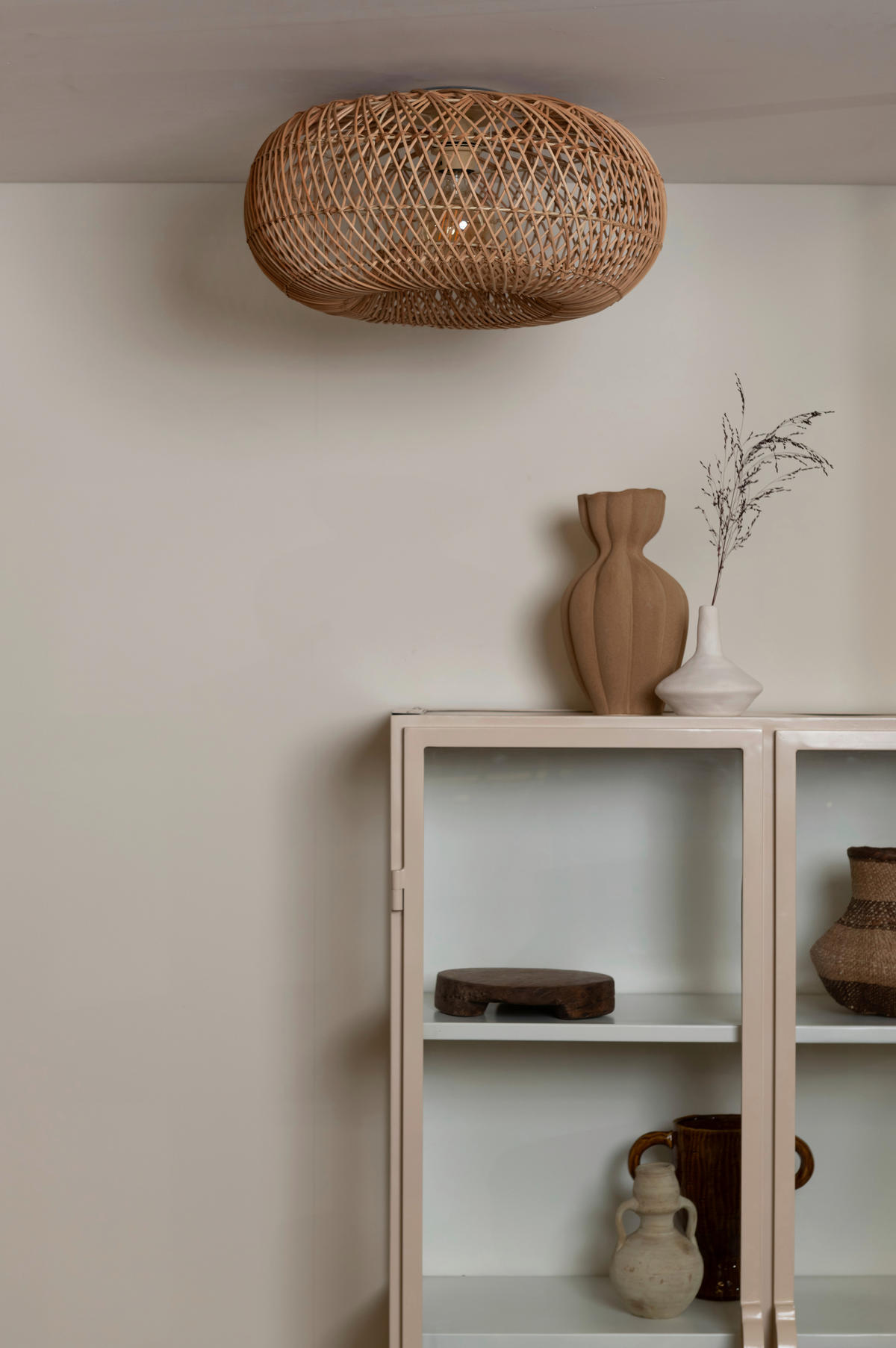 DECKENLEUCHTE  50/23 cm    - Naturfarben, Basics, Naturmaterialien (50/23cm) - Good & Mojo