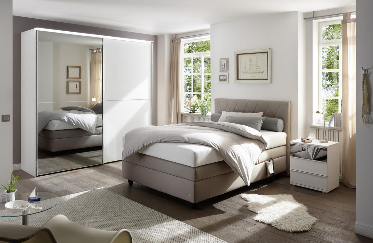 BOXSPRINGBETT 140/200 cm  in Braun  - Schwarz/Braun, Konventionell, Kunststoff/Textil (140/200cm) - RUF Betten