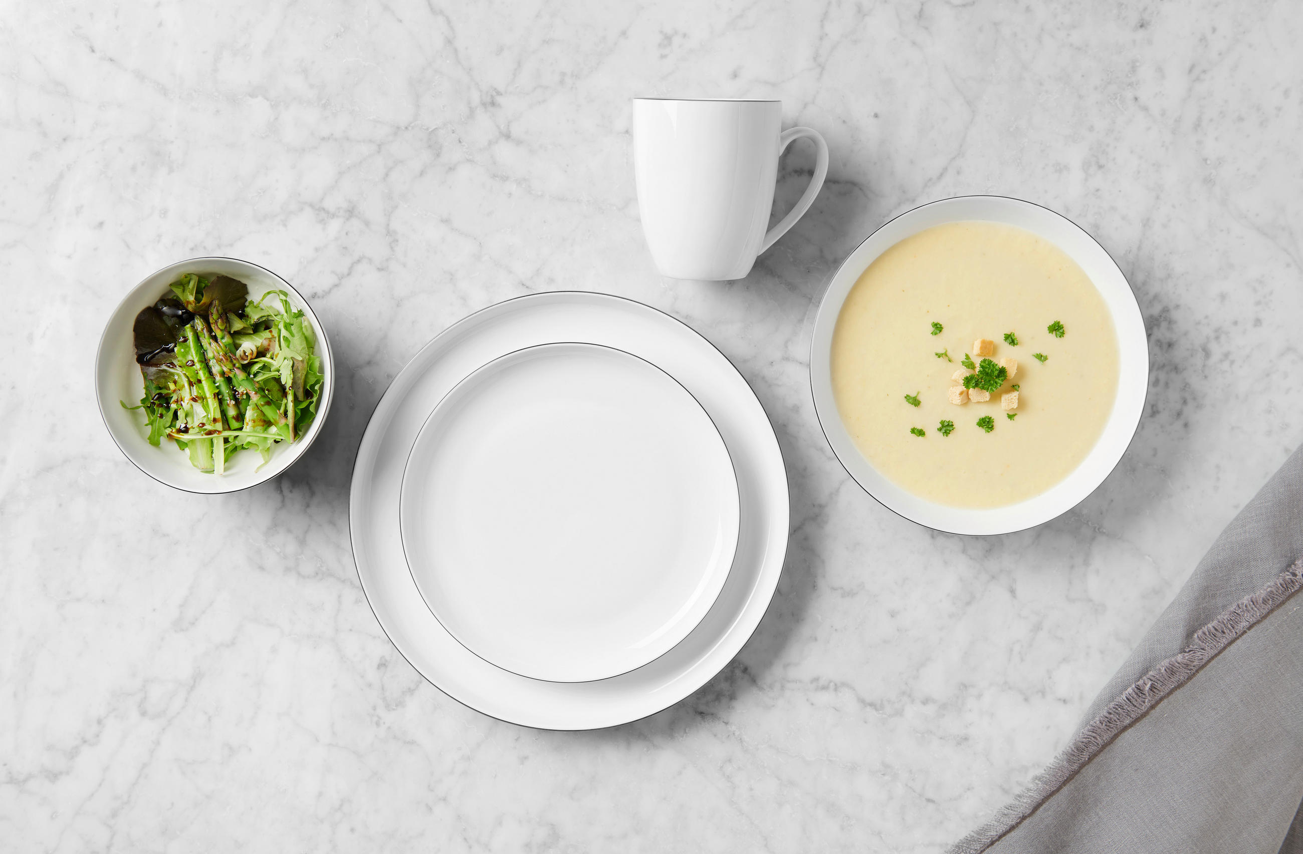 Novel KOMBINOVANÁ SOUPRAVA 20dílné, porcelán (new bone china) keramika