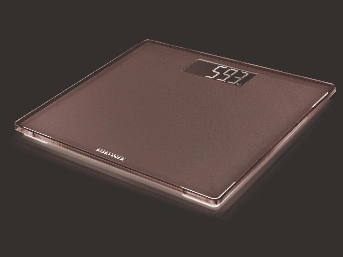 VAGA OSOBNA  srebrne boje   - srebrne boje, Basics, staklo/plastika (33,5/3,4/32,5cm) - Soehnle